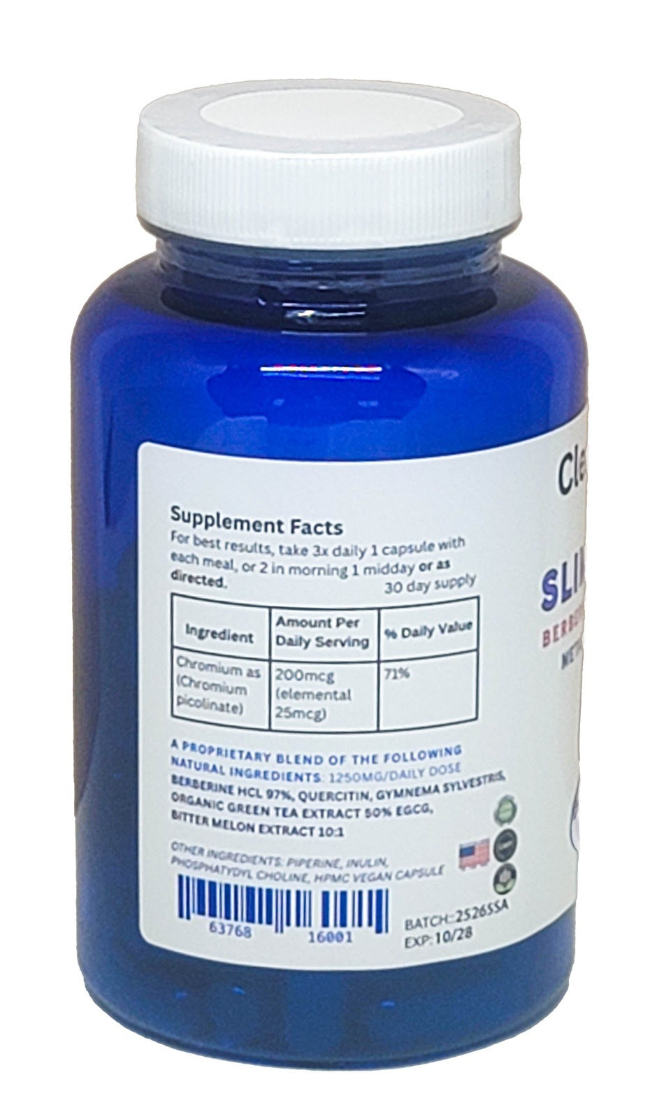 CLEARLABS - SLIM AGAIN {GLP1 + Metabolic Regulator} non injectable insulin/glucose balancing - Herbal Weight Loss